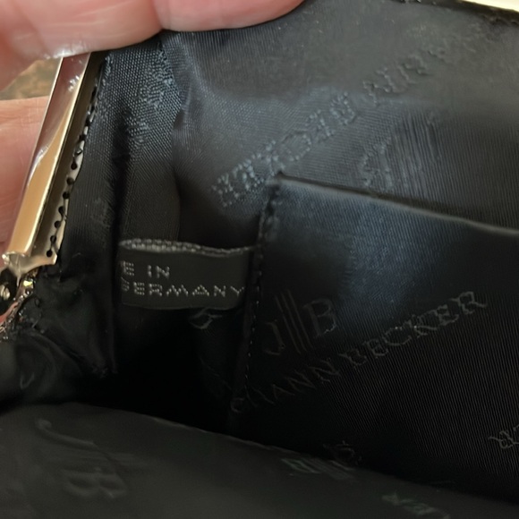 JOHANN BECKER GERMANY LADIES SILVER CRYSTAL CLUTCH CHAIN BAG-GORGEOUS